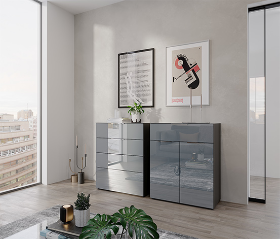 Kommode »Laholm«, grau