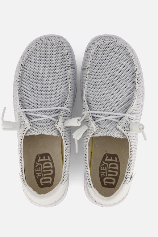 HEYDUDE Wendy Sox grijs Canvas