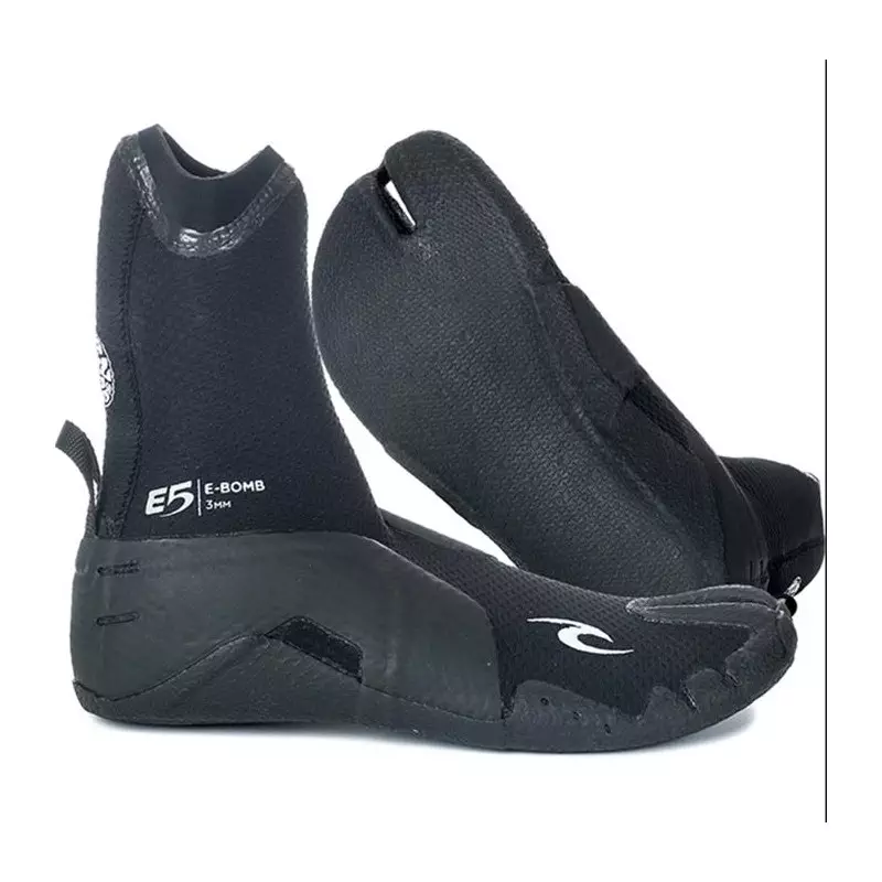 chausson néoprène E BOMB 3MM S/TOE BOOT RIP CURL 90 BLACK