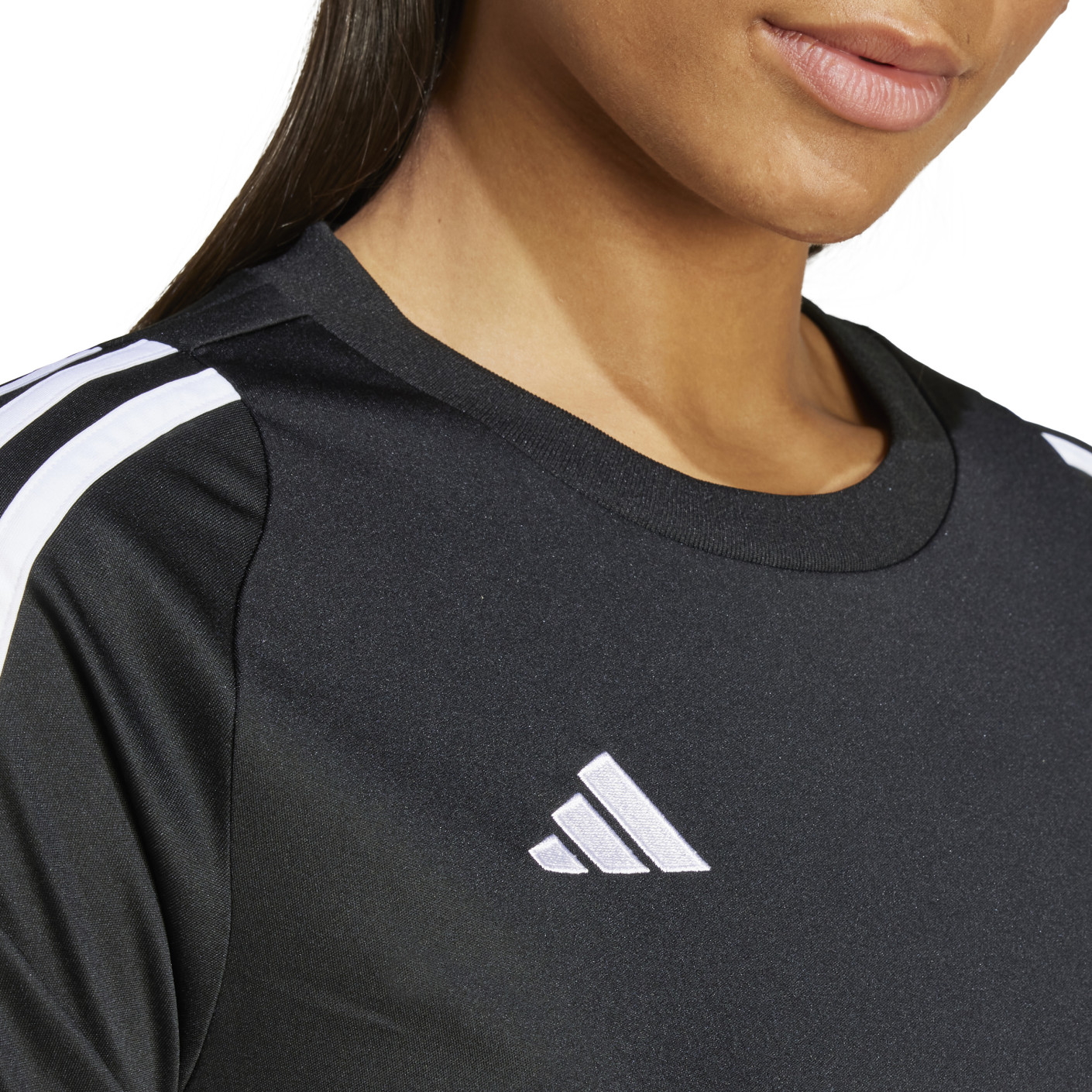 Adidas Tiro 24 Trainingsshirt Dames Zwart Wit