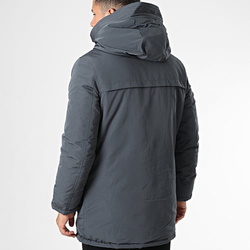 Parka Capuche Gris Anthracite