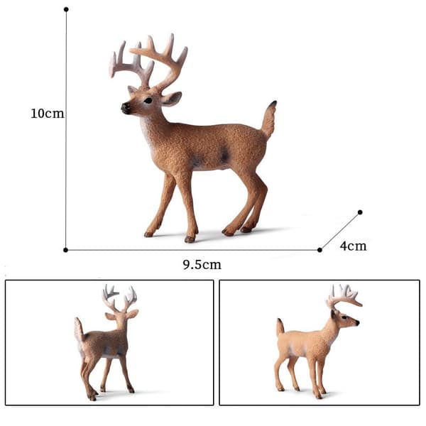 INF Realistiske skogsdyrfigurer, 6-pakning Forest Animals Set