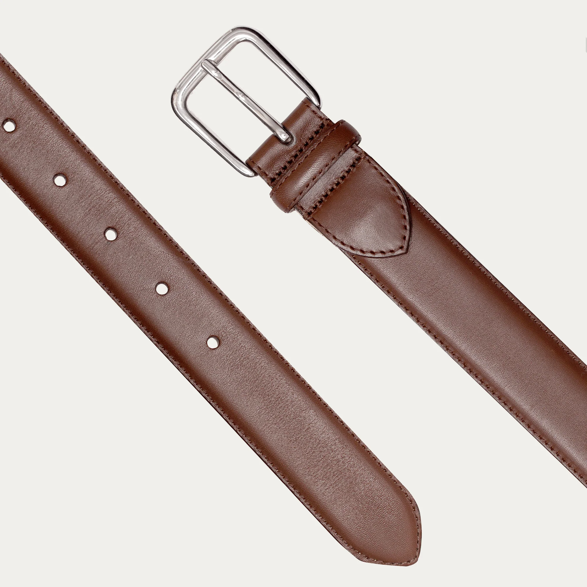 Brown full grain leather belt