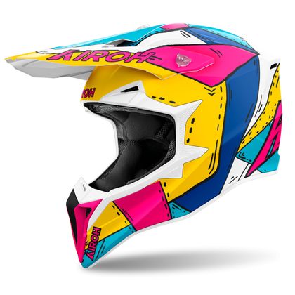 Casque cross Airoh WRAAAP - PAINT 2025 - Multicolore