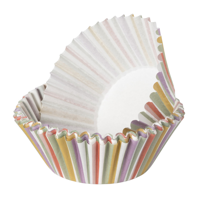 Papieren cupcake vormpjes dots - set van 24 - ø26 cm