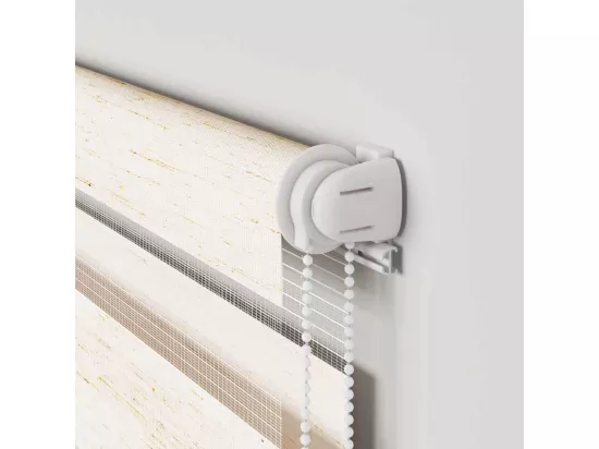 Store zèbre beige marbré largeur du tissu 125,9 cm polyester