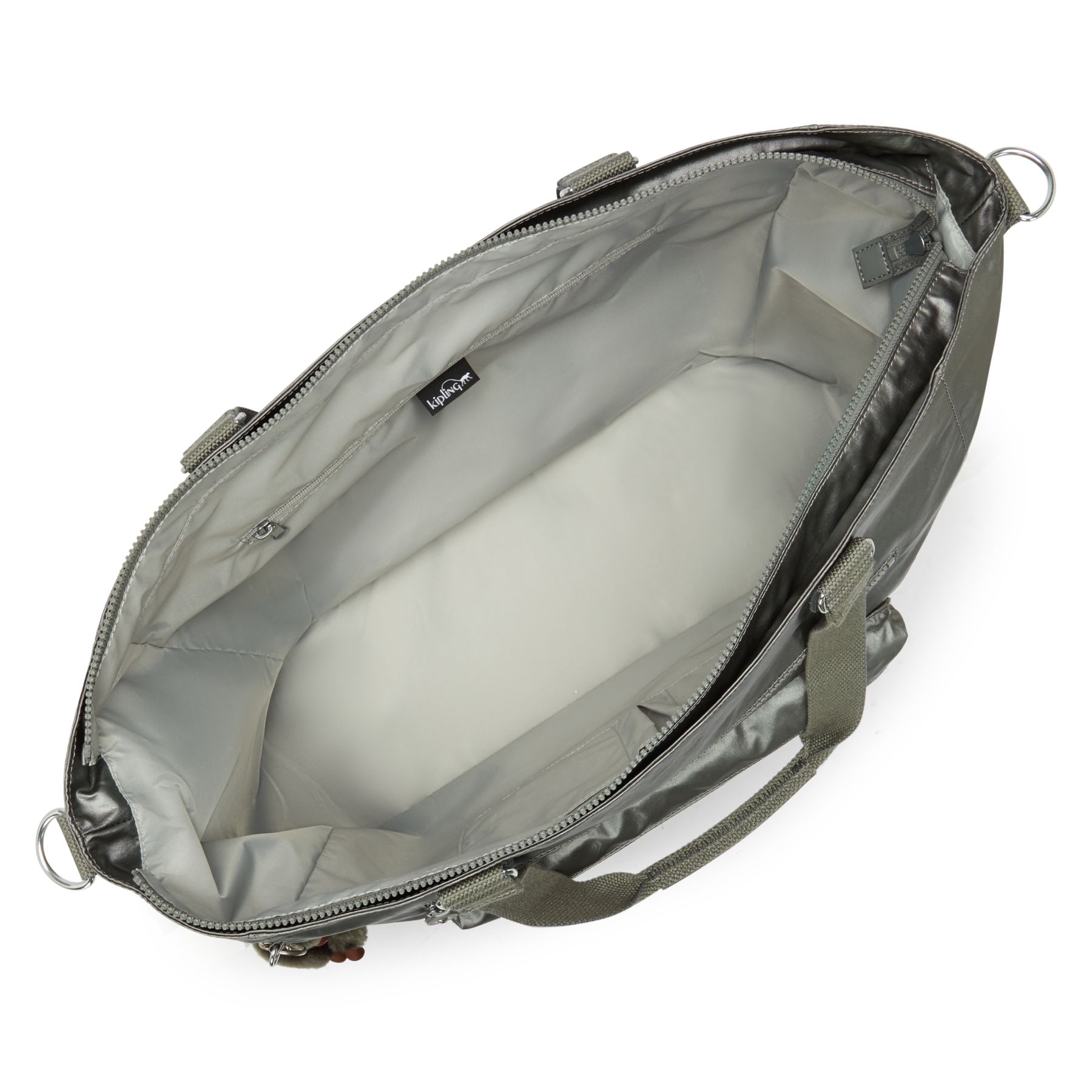 ISAAC Grand Sac épaule Avec Bretelle Amovible - Moon Grey Metallic