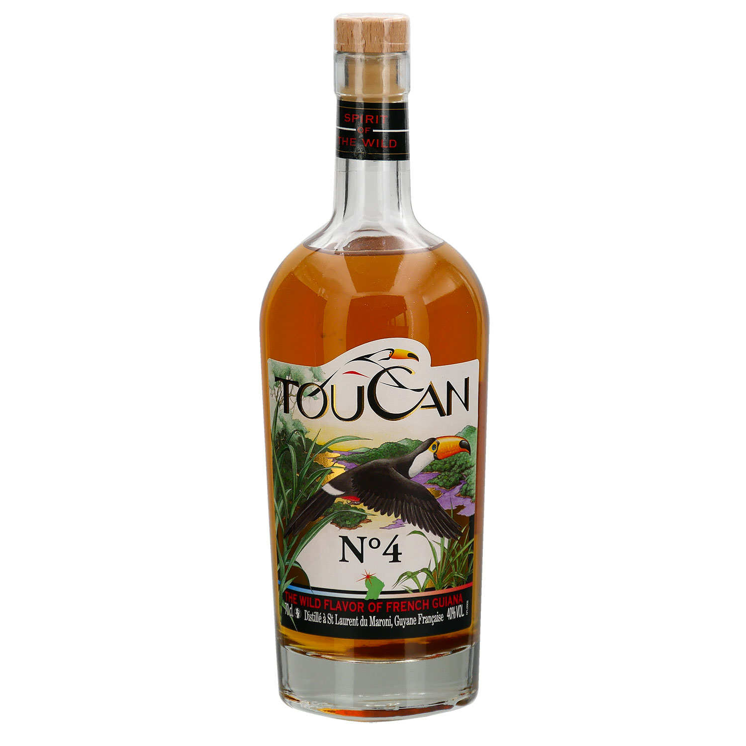 Toucan N°4 - Rhum épicé de Guyane 40% - Distillerie Toucan