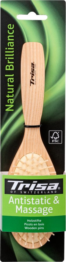 TRISA Natural Brilliance Gummibürste Holzstifte 1 Stk
