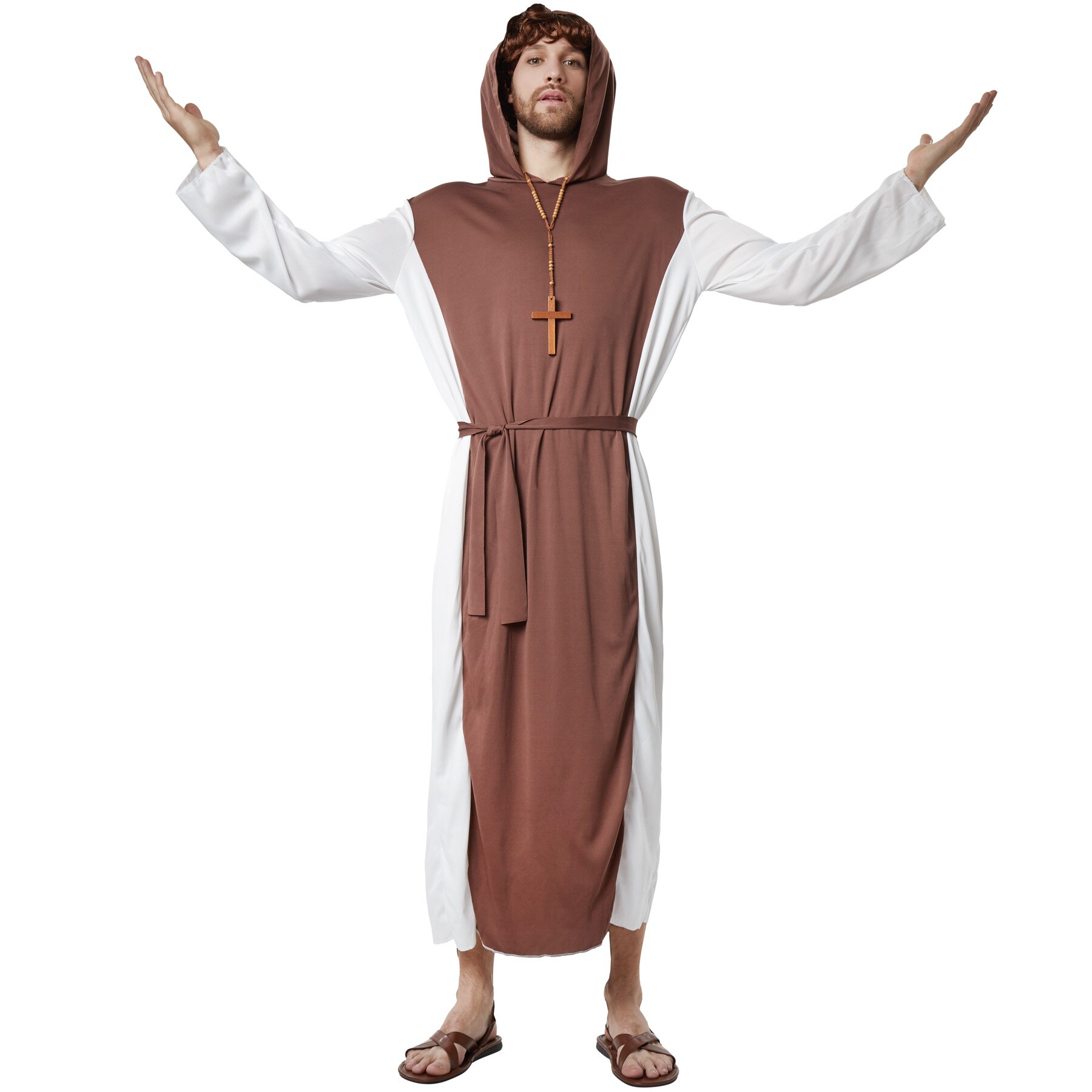 tectake® Herrenkostüm Frommer Klosterbruder