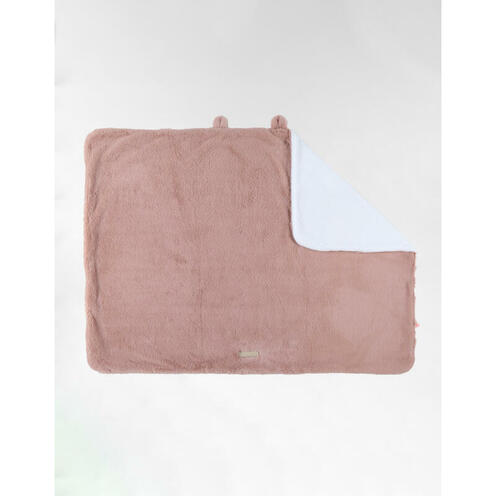 Couverture ouatinée 75x100cm en fausse fourrure - Rose Pale - NOUKIE 'S