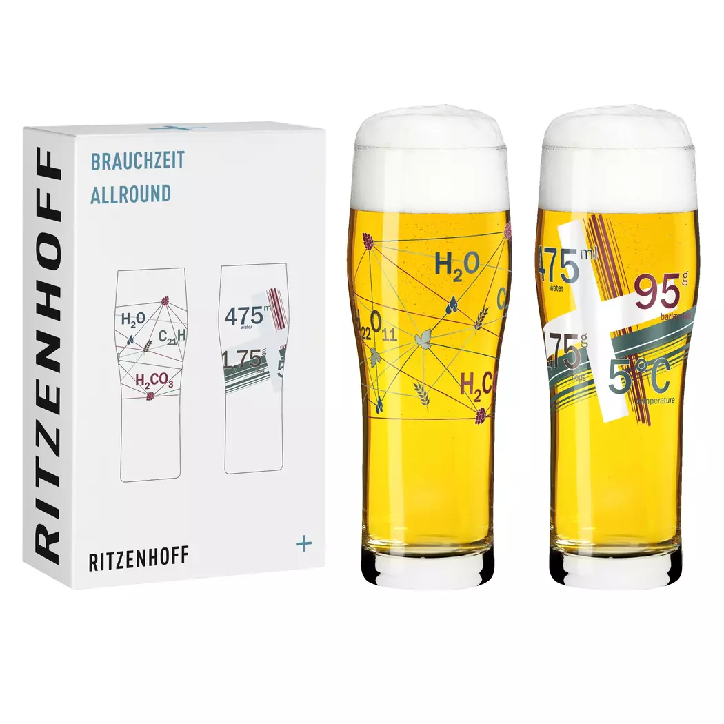 Trinkglas Brauchzeit 2tlg.