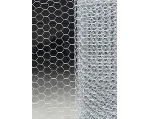 Zeshoekig gaas, maaswijdte 13 mm, 10 x 1 m, groen