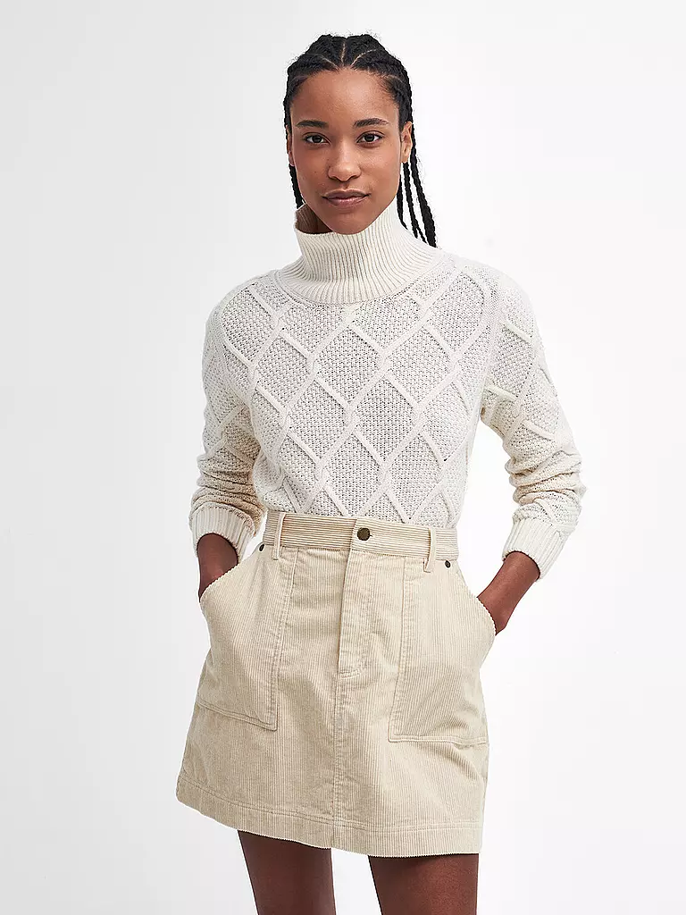 BARBOUR Rollkragenpullover BURNE  creme