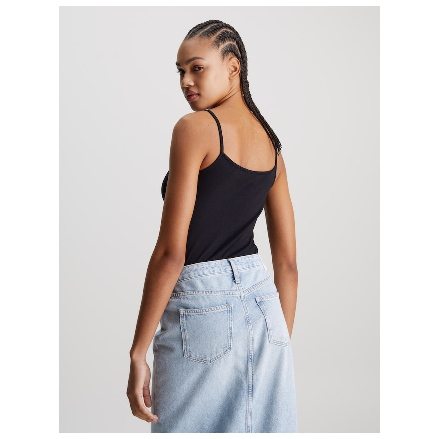 CK Jeans MONOLOGO STRAPPY TANK TOP