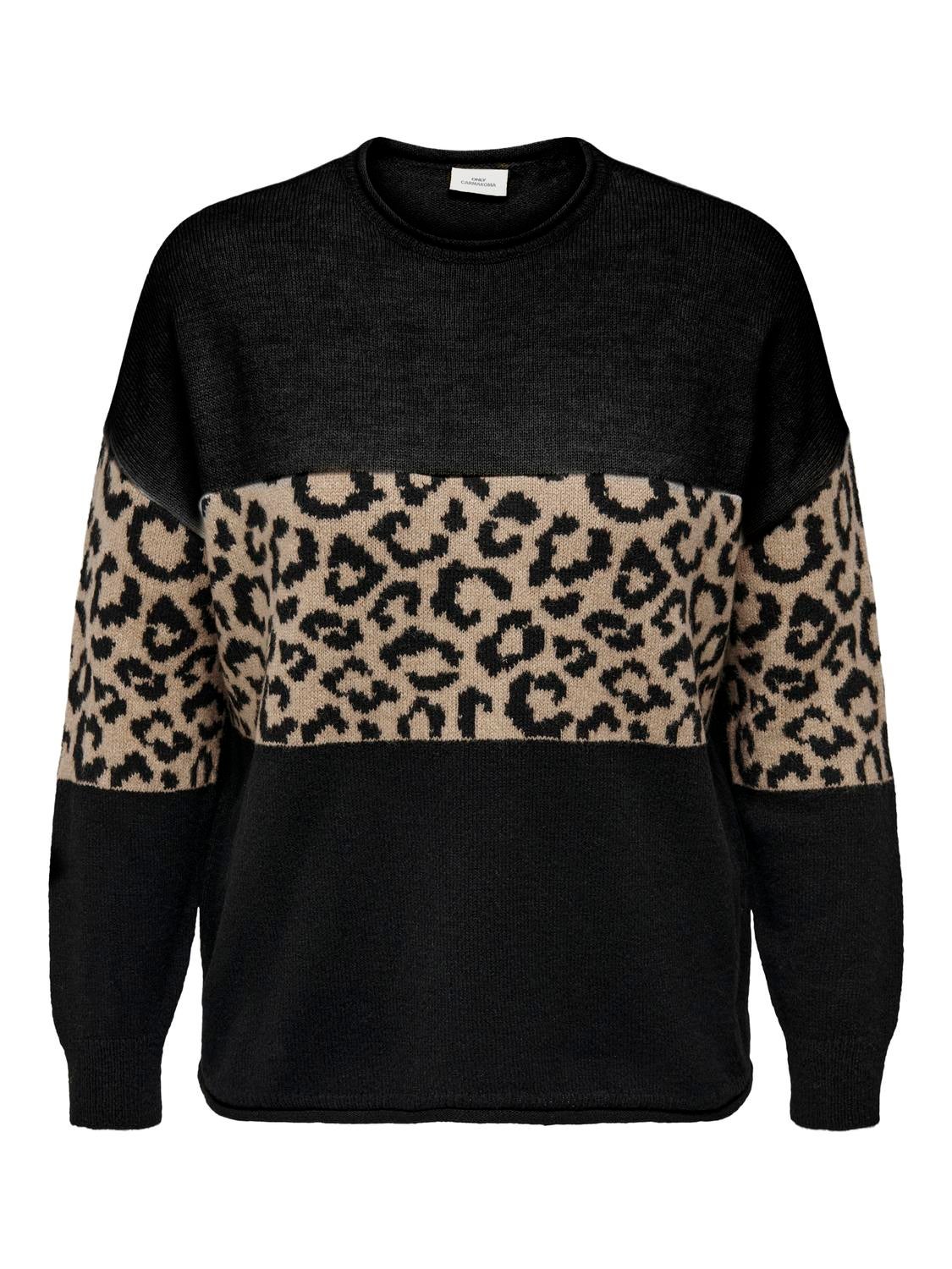 CARJADE Strickpullover Black