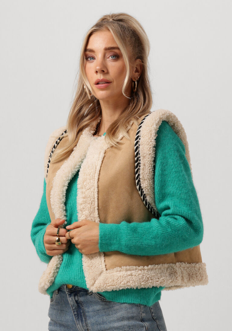 SUNCOO camel suncoo gilet edgar