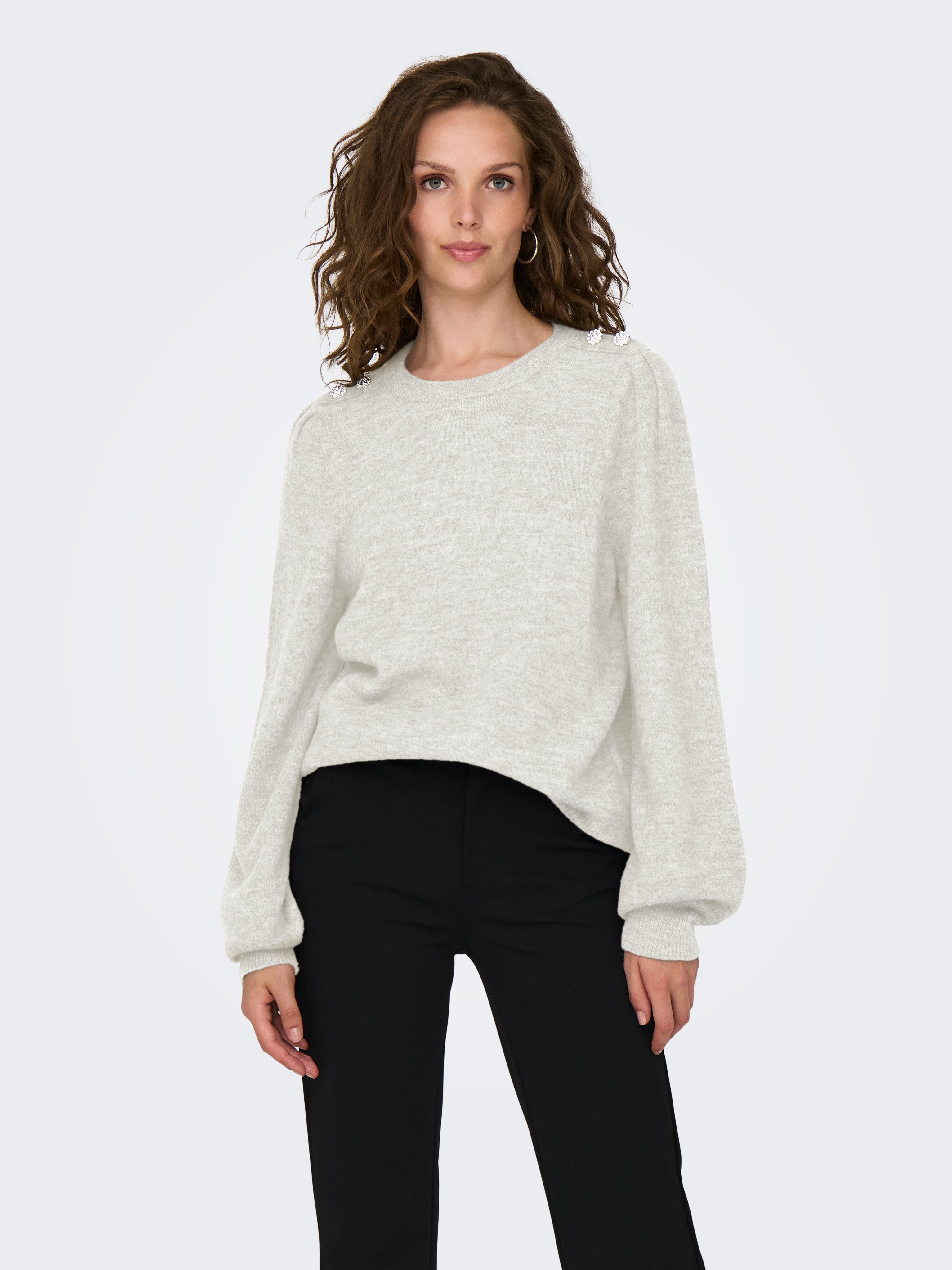 JDYELANORA Strickpullover Cloud Dancer