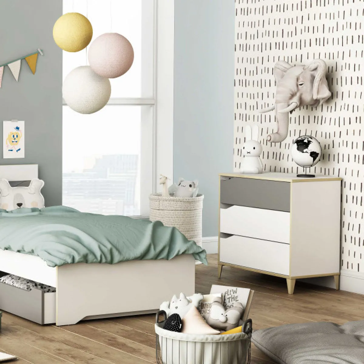 dansmamaison NOAH - Blanc/Gris