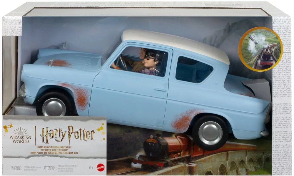 HARRY POTTER - VOITURE  ET 2 POUPÉES