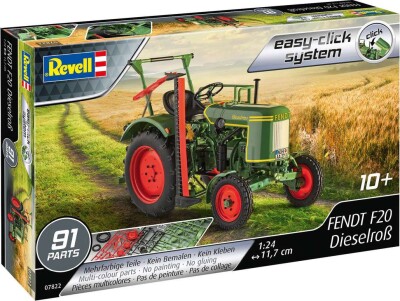 Revell - Fendt F20 Traktor Byggesæt - 1:24 - Easy-Click - 07822
