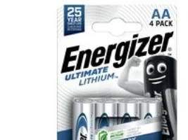 Batterier Energizer Ultimate Lithium AA, 1,5V - (4 stk.)