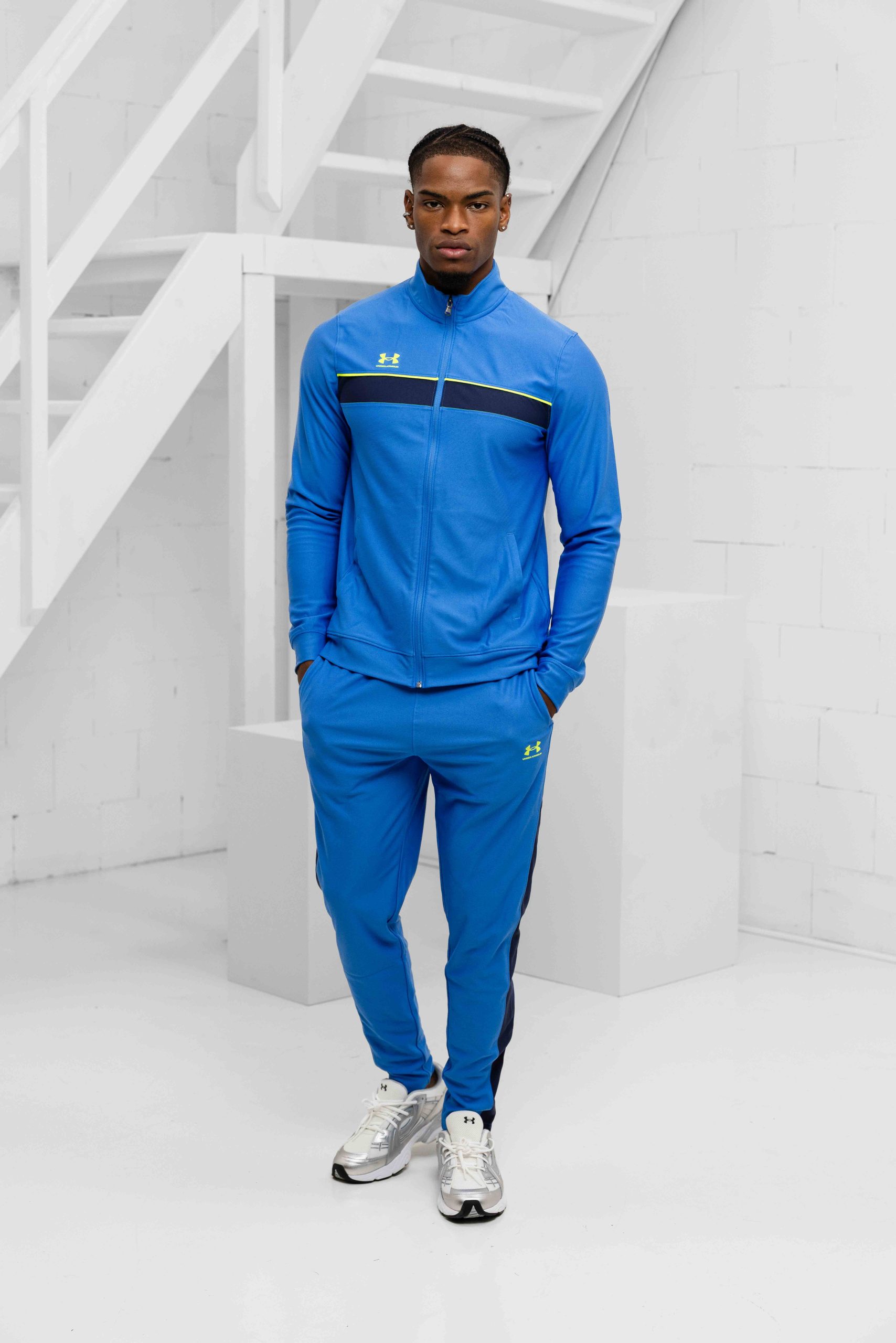 Under Armour Challenger Trainingspak Heren Blauw/Geel