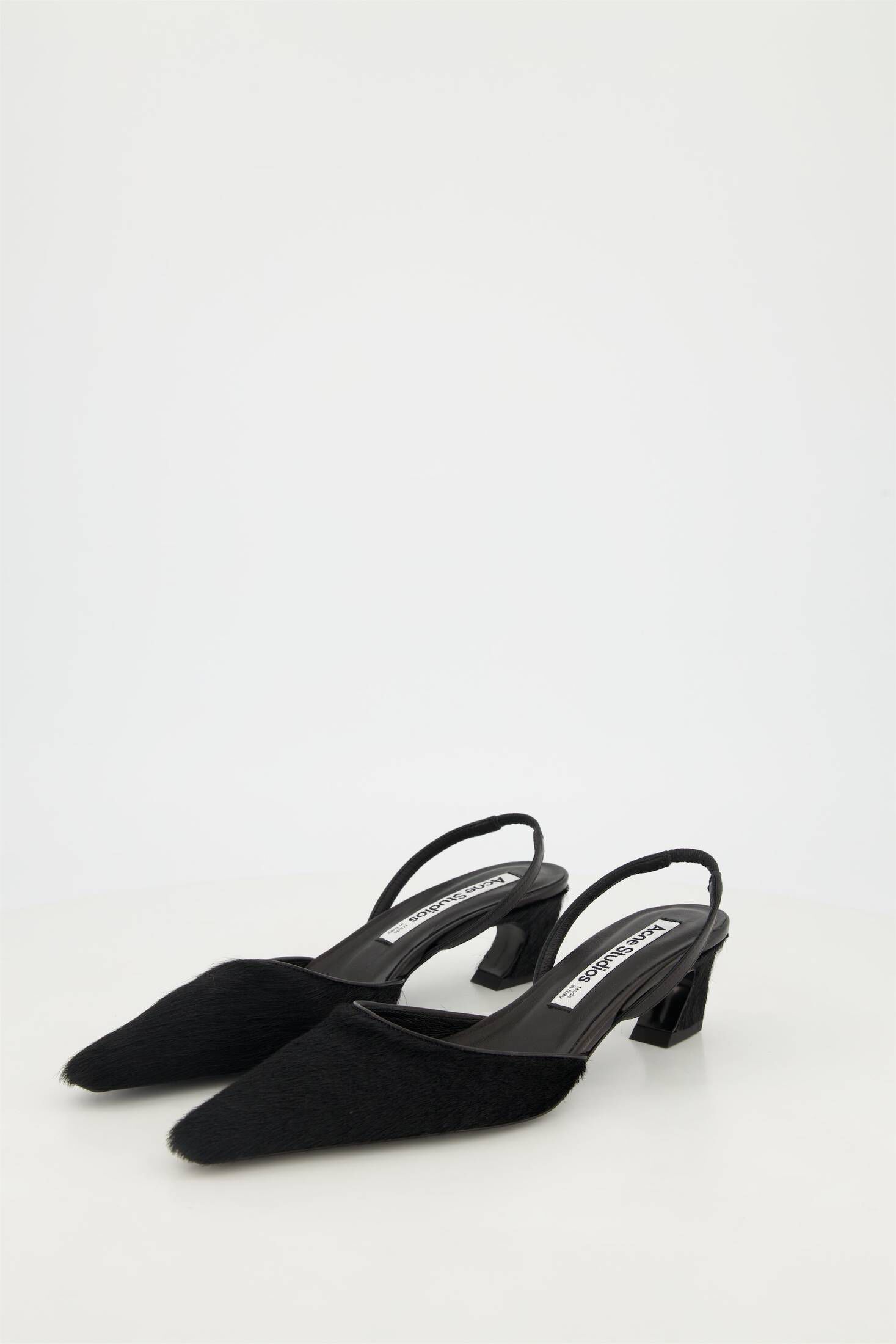 Acne Studios| Damen Slingback Pumps aus Ponyhaar-Leder