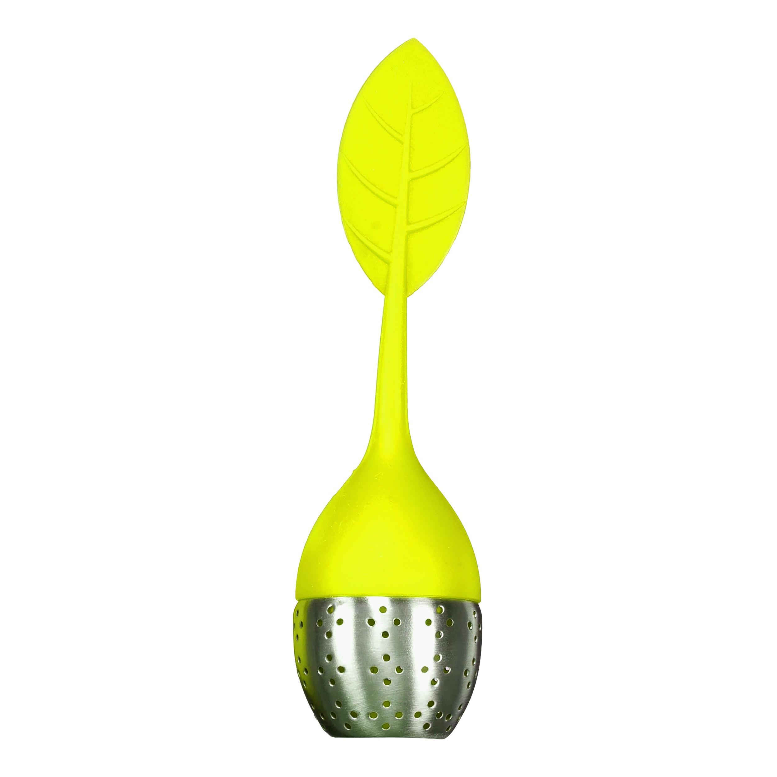 BOULE A THE ACIER INOXYDABLE FEUILLE SILICONE