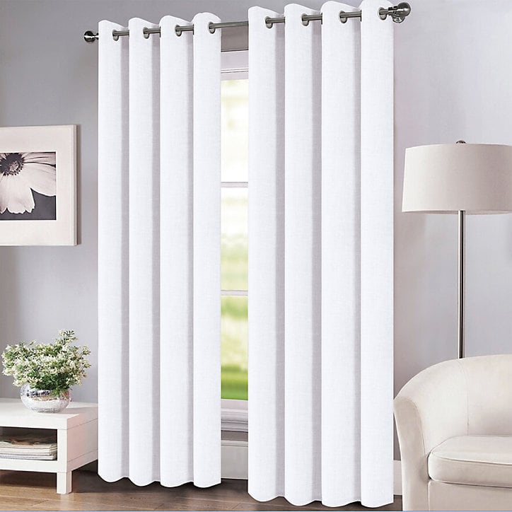 Rideau Novan GoodHome blanc l.140 x H.260 cm