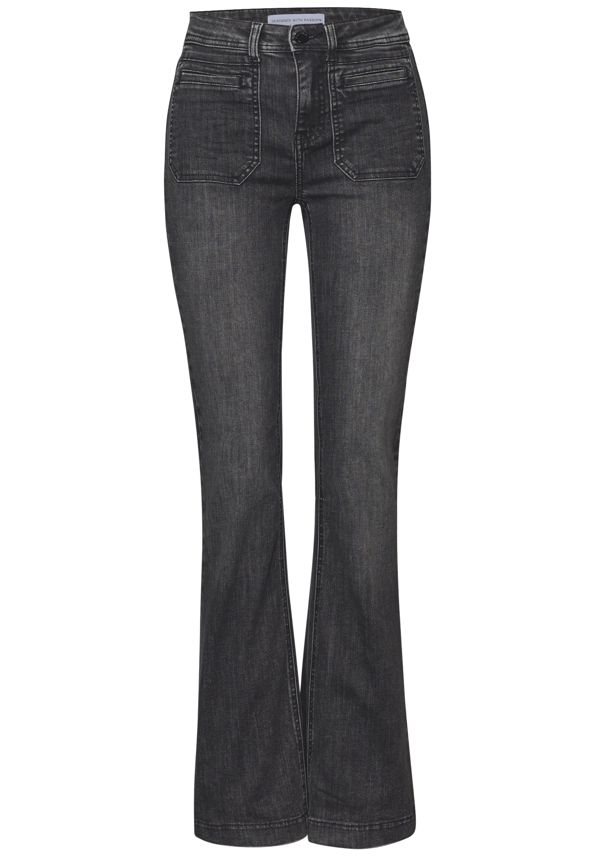 STREET ONE Bootcut-Jeans , mit grossen Front-Taschen
