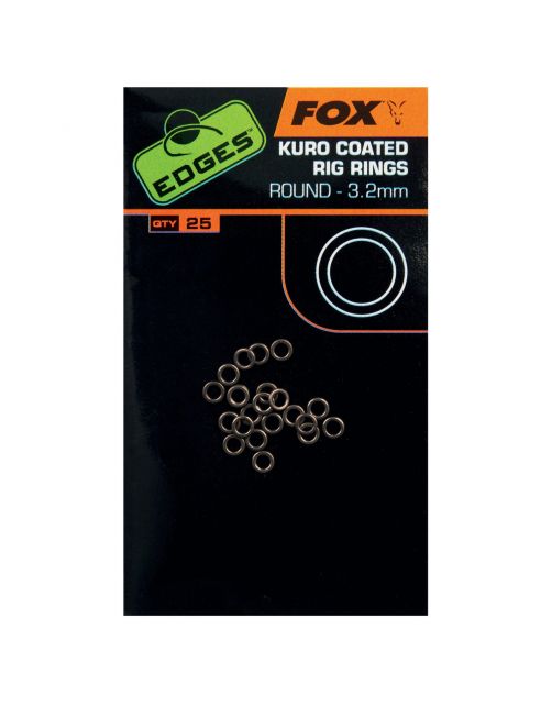 Fox Edges Kuro O Rings - Rig componenten - 3.2 mm 25 stuks Medium