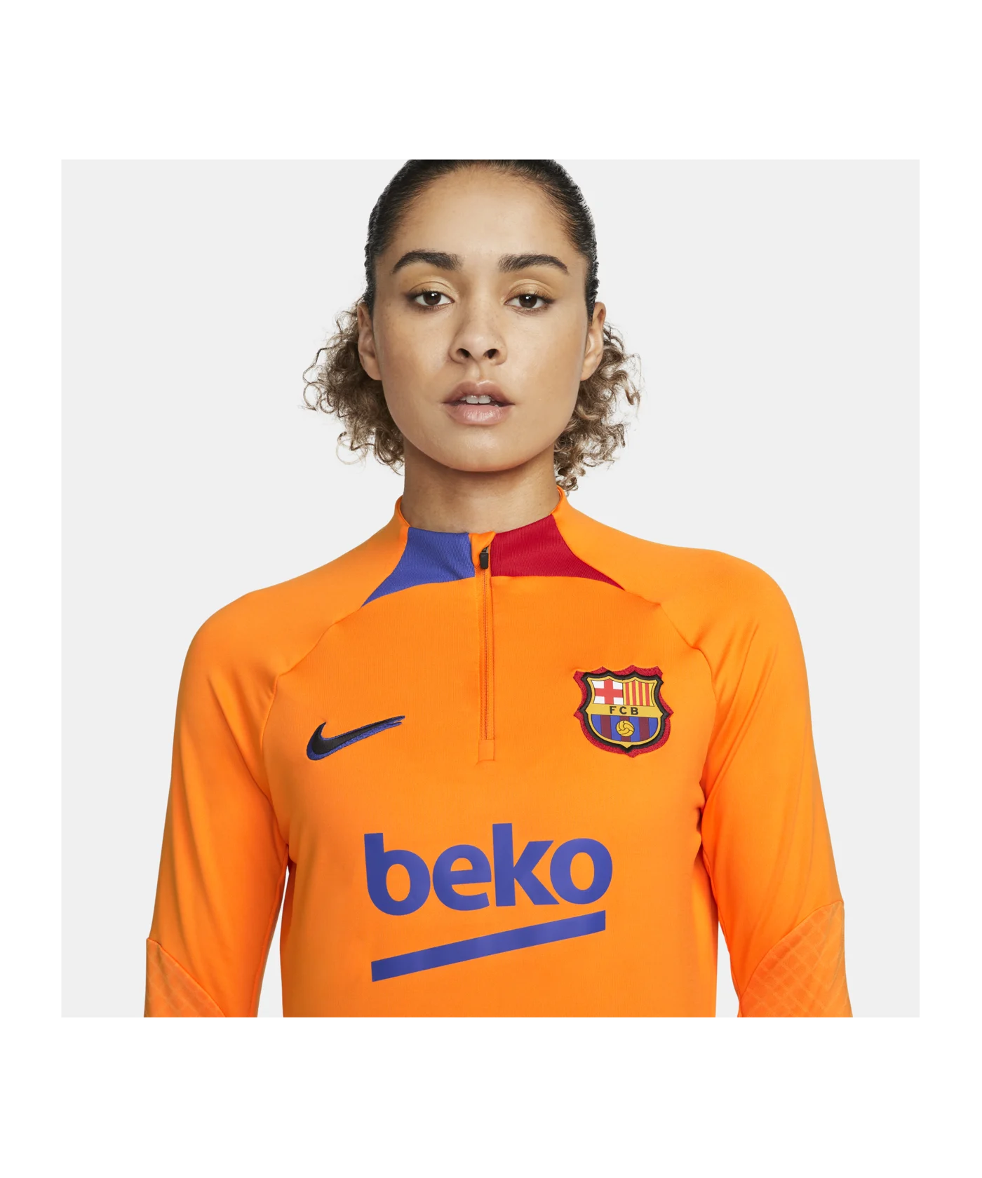 Nike FC Barcelona Strike Drill Top Damen Orange F837