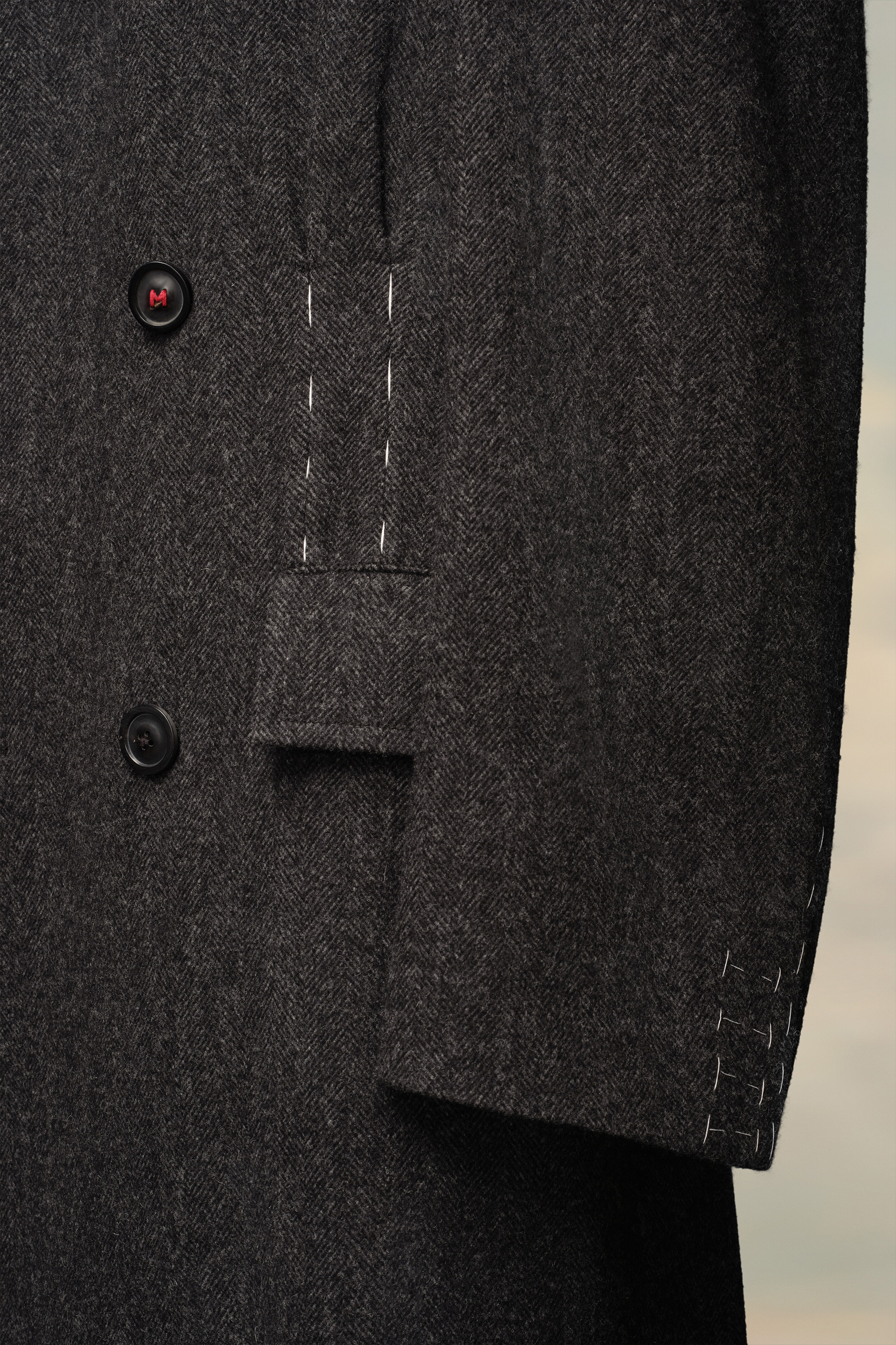 Manteau à boutonnage croisé