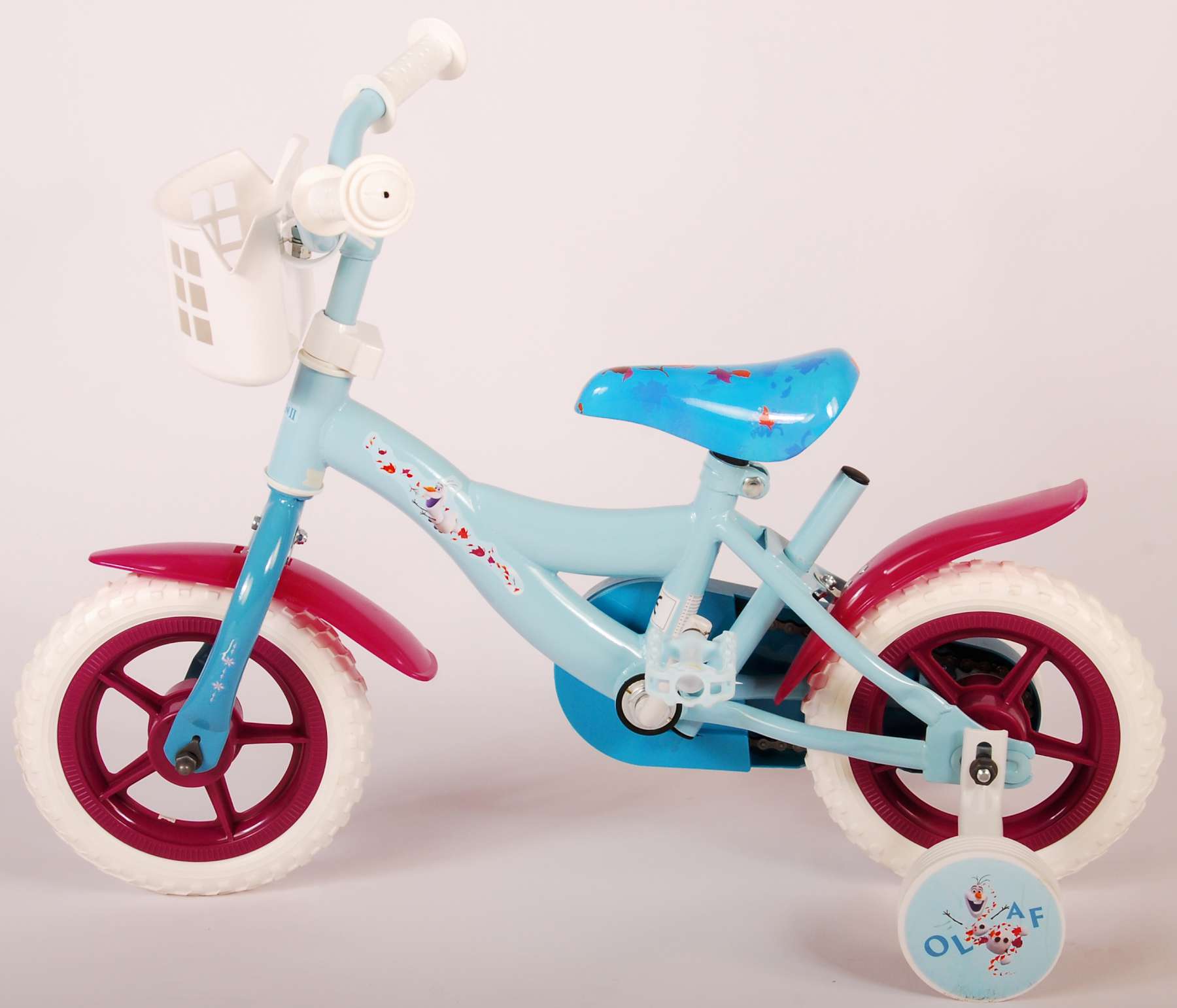 TPFSports Disney Frozen 2 Kinderfahrrad - Mädchen - 10 Zoll - Fester Gang -Blau / Lila