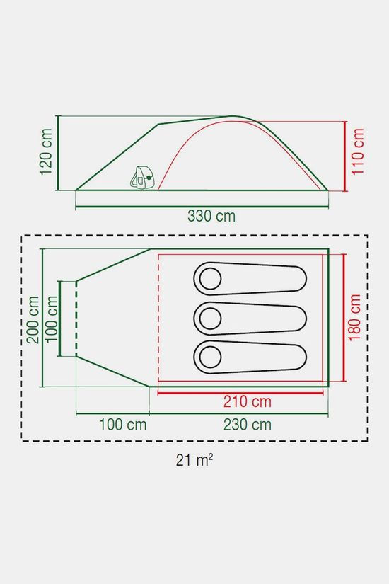 Coleman Coleman Pingora Black Out 3-Persoonstent