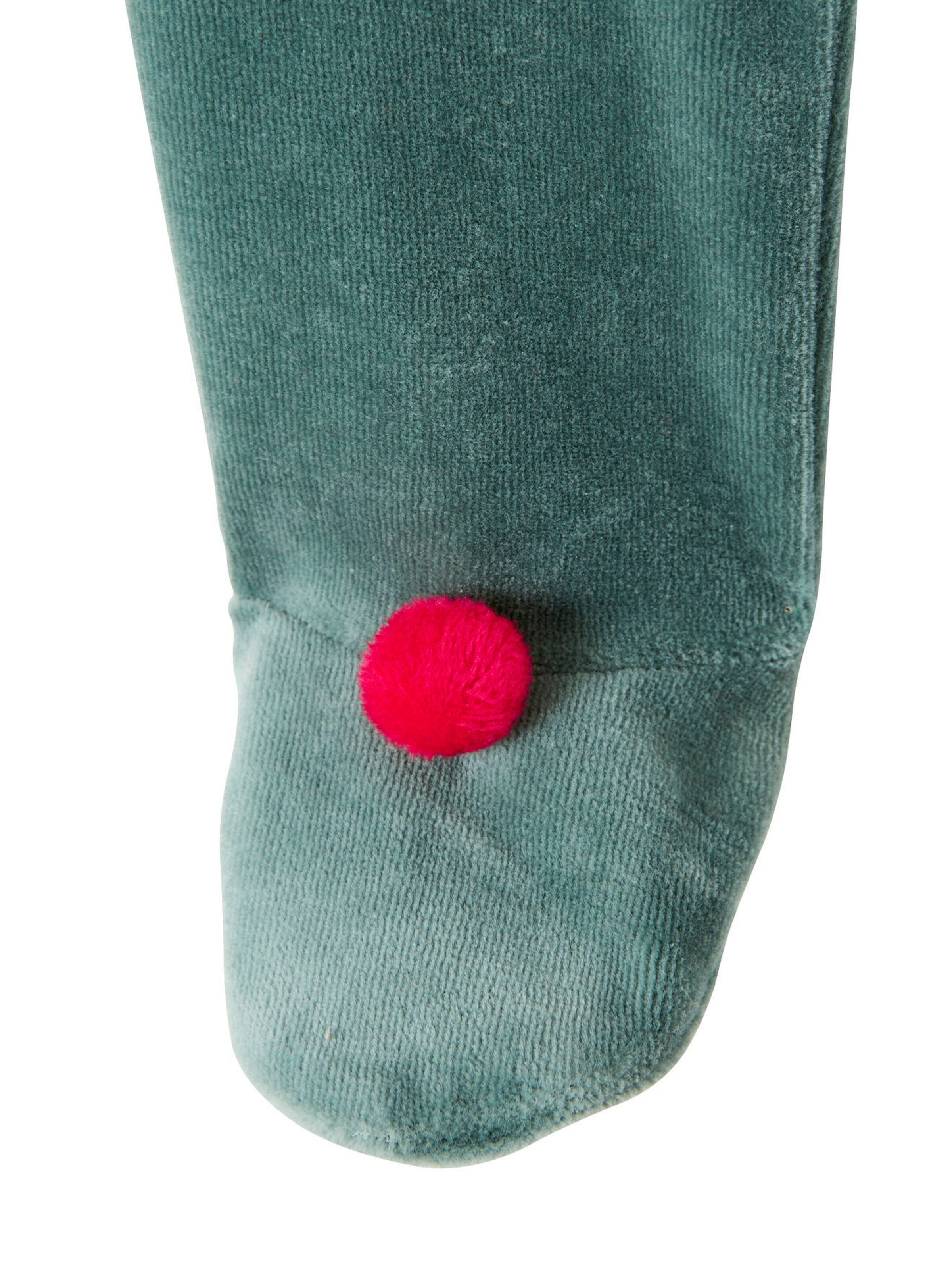 Vertbaudet Baby Set aus Strampler und Mütze, Wichtel-Kostüm tanne