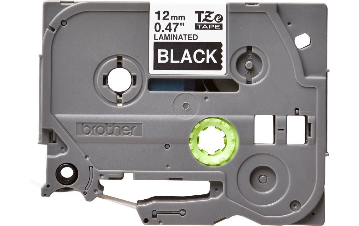Beschriftungsband TZe-335 Weiss auf Schwarz12 mm-Beschriftungsband für Etikettendrucker