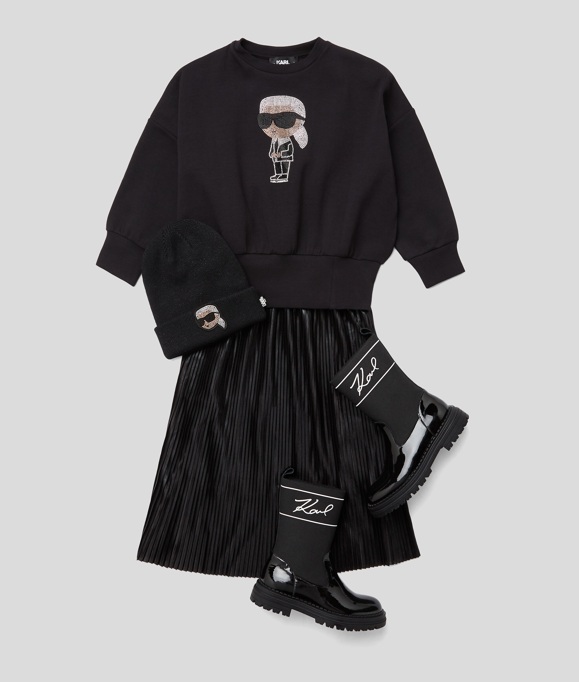 SWEAT-SHIRT POUR ENFANT AVEC STRASS K/IKONIK