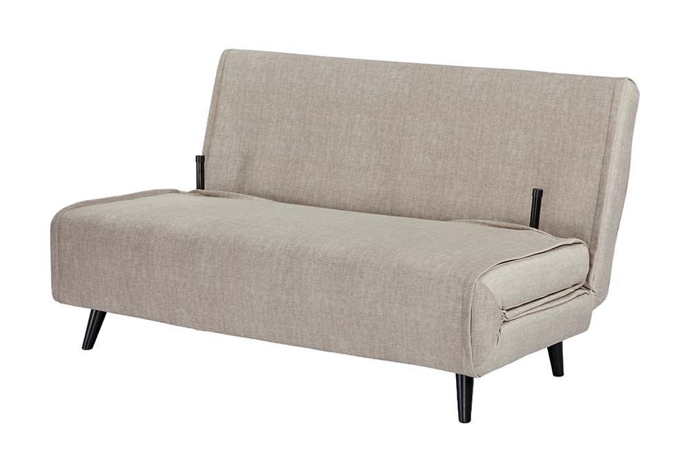 Schlafsessel SMART MULTIFUNCTION 140cm champagner Vogue Velours Samt Bettfunktion