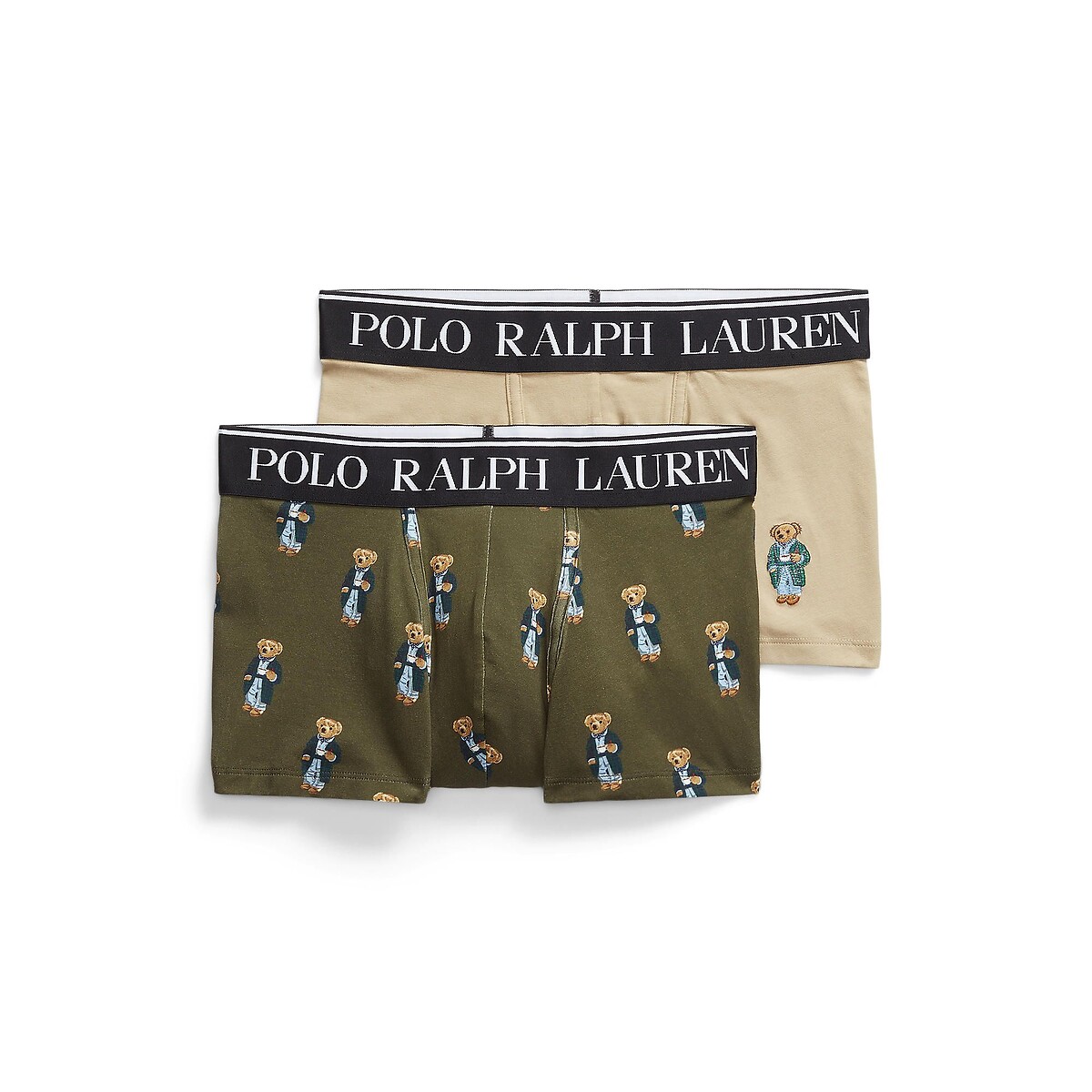 POLO RALPH LAUREN<br>Conjunto de 2 cuecas boxer de algodão elástico