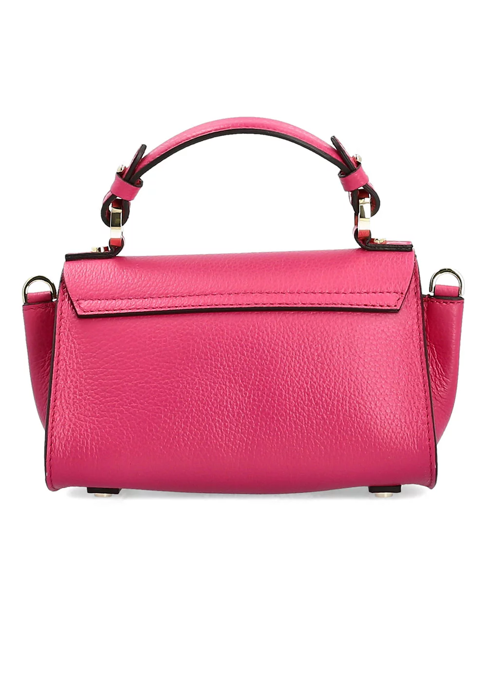 MINI SAC CLEMENTINE CUIR FUSHIA