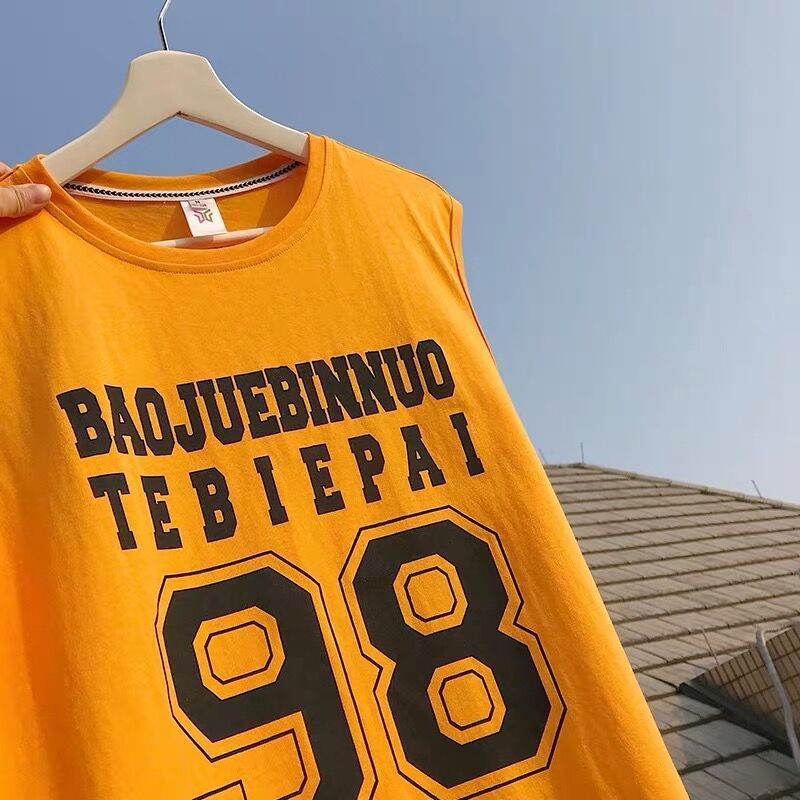 Wescosso - Sport tanktop met letters