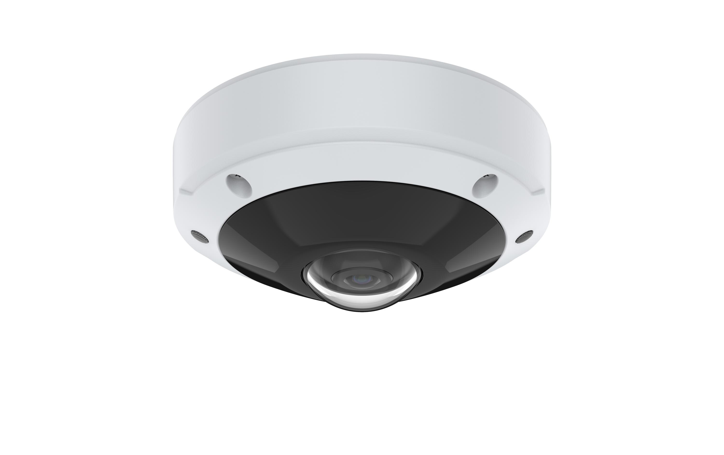 Netzwerkkamera M3077-PLVE<br>Für den Aussenbereich geeignete Kamera mit 6 MP sowie 360°-Panoramaansicht und Audioaufnahme