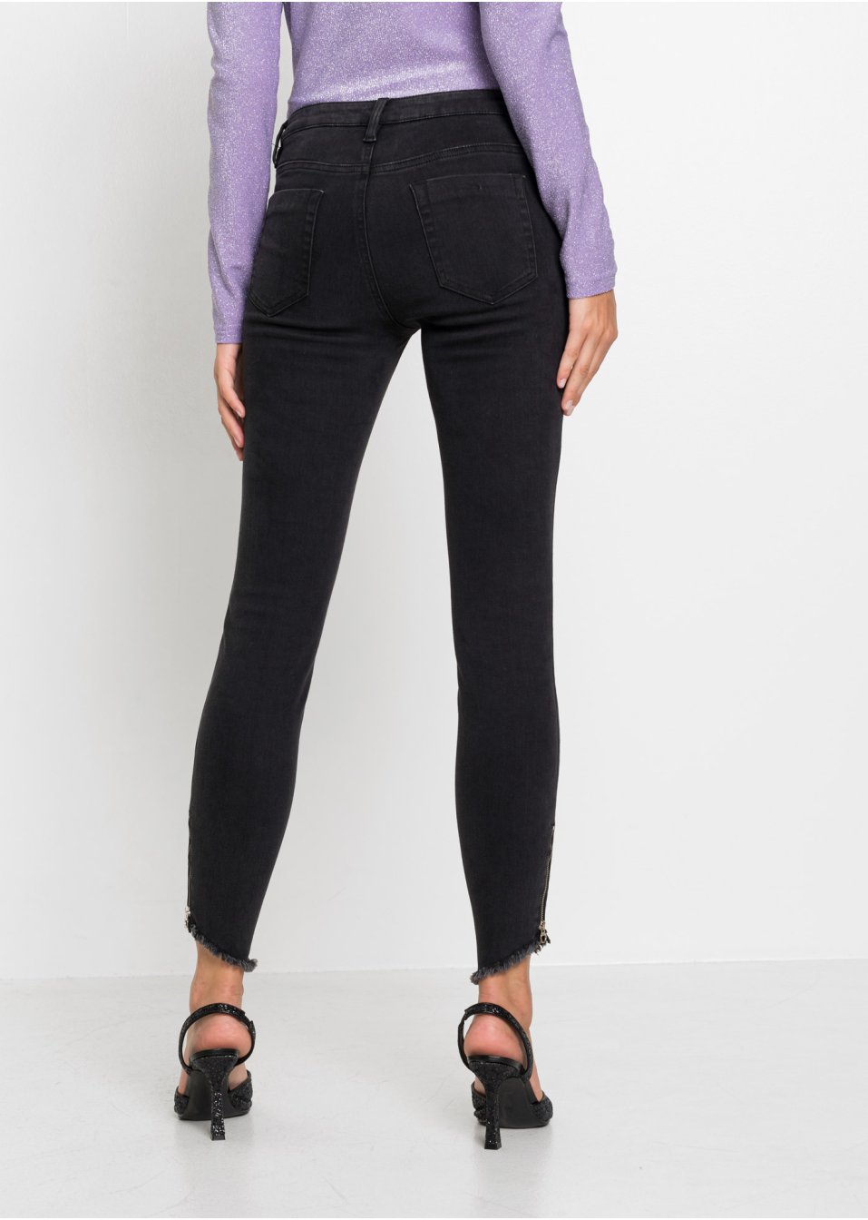 Jean skinny avec zip