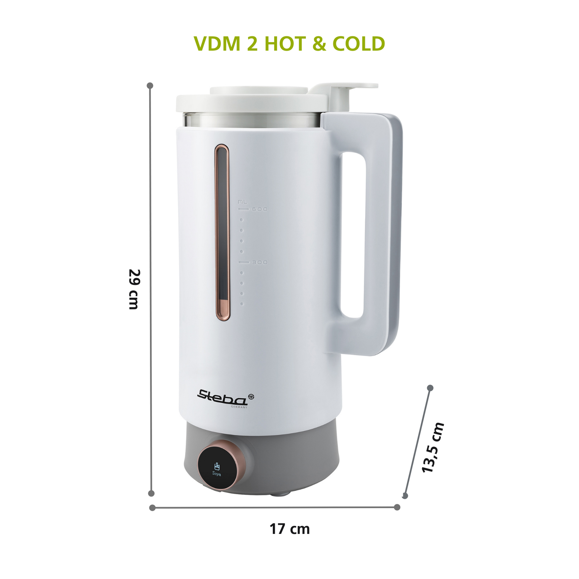 STEBA Vegan-Drink-Maker VDM 2 - weiß - 600 ml