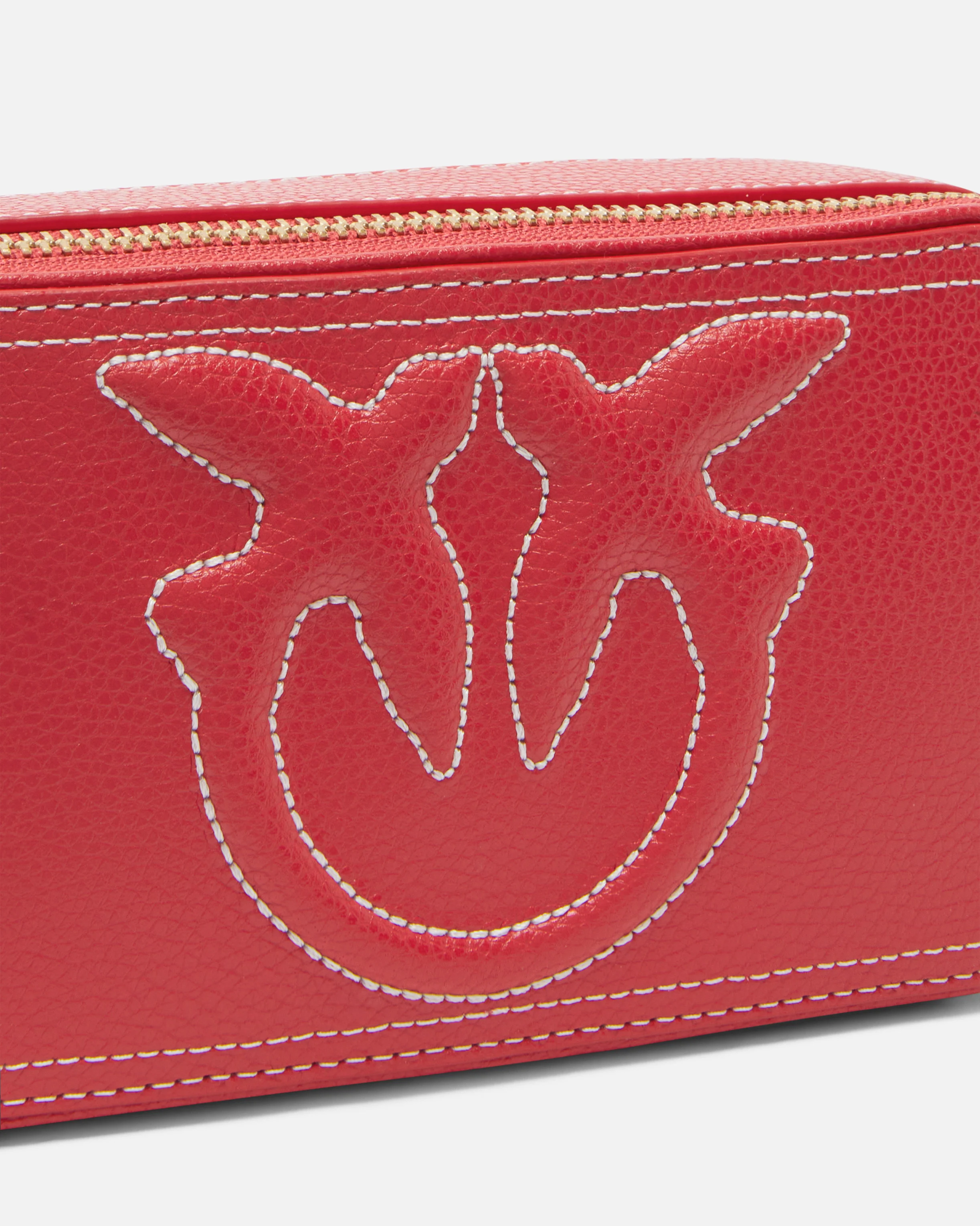 Petit sac à bandoulière avec logo love birds en relief | Rouge