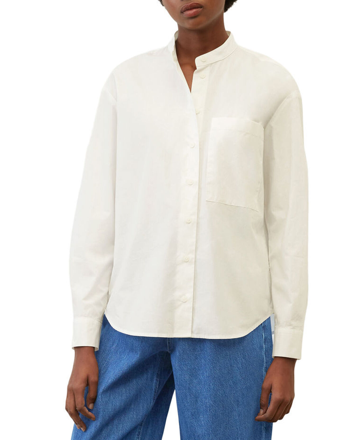 Marc O'Polo Chemise col mao blanche