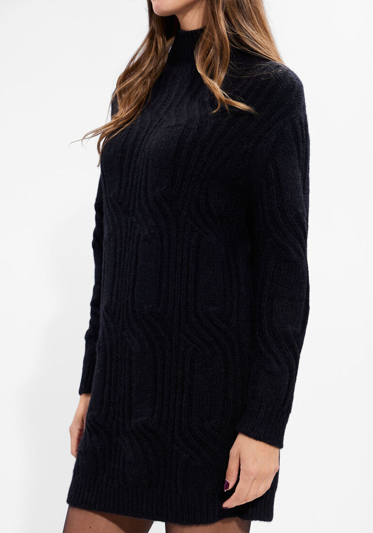 zwarte luisa cerano mini jurk 128716/5348