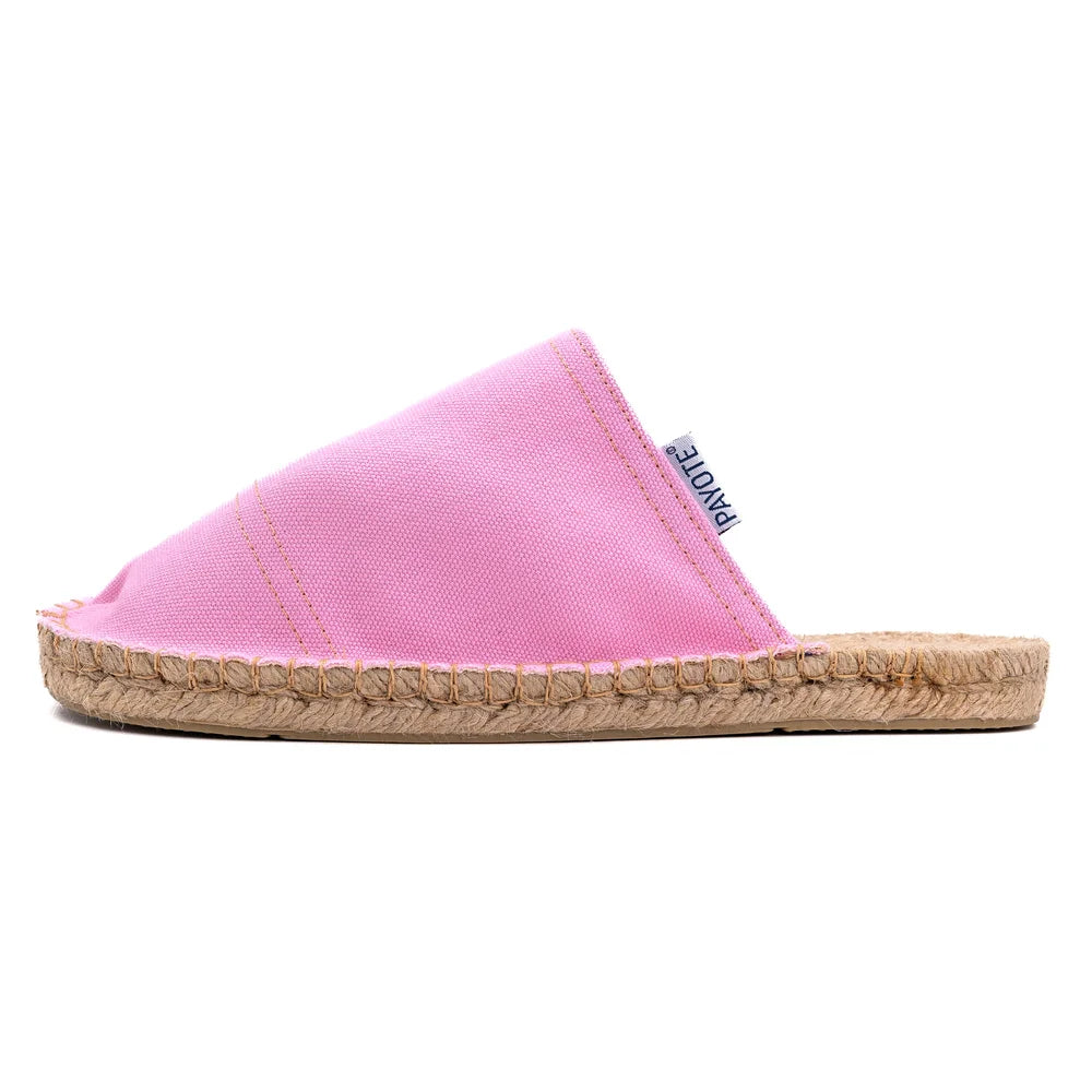 Mule Espadrille Rose Clair